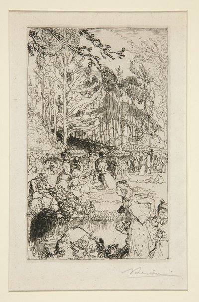 Vasárnap délután Nantes-ban alkotó: Auguste Lepere