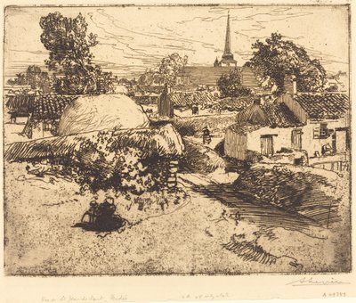 Kilátás St.-Jean-de-Mont, Vendee alkotó: Auguste Lepere
