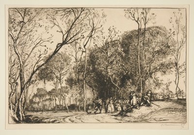 ?t? de la Saint-Martin, la noce qui passe (Nyár Saint-Martinban, az elmúlt esküvők) alkotó: Auguste Lepere