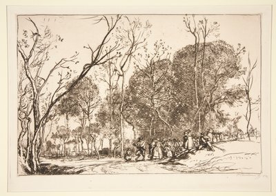 ?t? de la Saint-Martin, la noce qui passe (Saint-Martin nyara, az elmúlt esküvők) alkotó: Auguste Lepere
