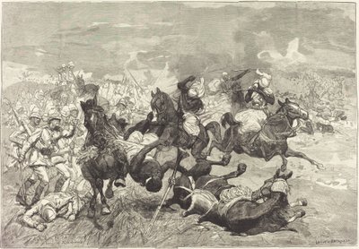Szudánban: El-Teb csata alkotó: Auguste Lepère and Jacques Beltrand after Józef Chelmonski