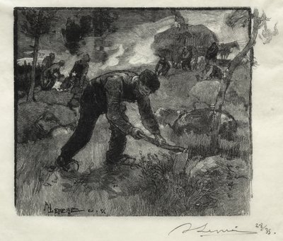 Heather ásók alkotó: Auguste Louis Lepère