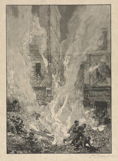 [városi tűz] alkotó: Auguste Louis Lepère