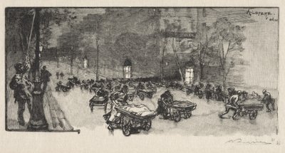 A Boulevard, a Faubourg Montmartre sarkán alkotó: Auguste Louis Lepère