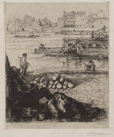 A Longshoreman: Quai de la Gare alkotó: Auguste Louis Lepère
