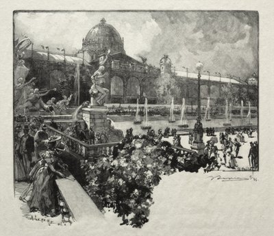 A Szabad Művészetek Palotája, külső nézet alkotó: Auguste Louis Lepère