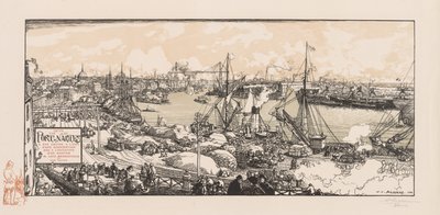 Nantes kikötője alkotó: Auguste Louis Lepère