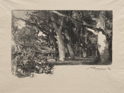 Délben az erdőben alkotó: Auguste Louis Lepère