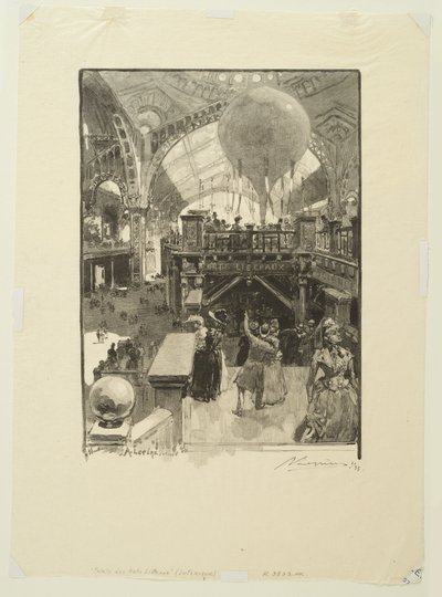 A szabad művészetek palotája: belső tér alkotó: Auguste Louis Lepère