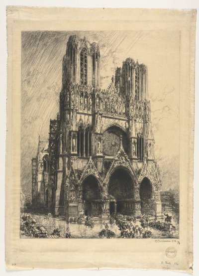 Reims katedrális alkotó: Auguste Louis Lepère