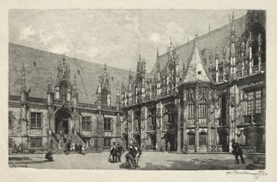 Illusztrált Rouen: Az Igazságügyi Palota alkotó: Auguste Louis Lepère