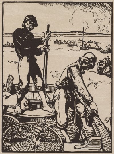 Garnélahalászok alkotó: Auguste Louis Lepère