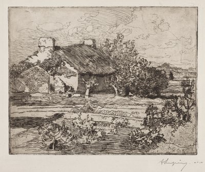 Old Bourrine, Marais háza, Vendée alkotó: Auguste Louis Lepère