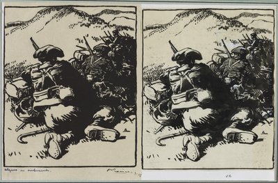 Alpesek lesben, 1914. alkotó: Auguste Louis Lepère