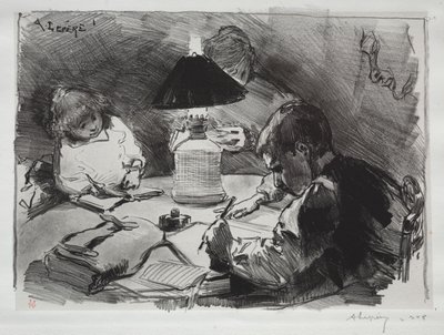 A Lámpa körül alkotó: Auguste Louis Lepère