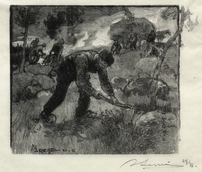 Heather ásók alkotó: Auguste Louis Lepère