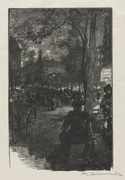 Boulevard Montmartre, este alkotó: Auguste Louis Lepère