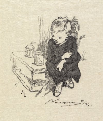 Fontainebleau-i erdő: A kölyök farkassal A Fontainebleau-i erdő: A kölyök farkassal, 1890. alkotó: Auguste Louis Lepère