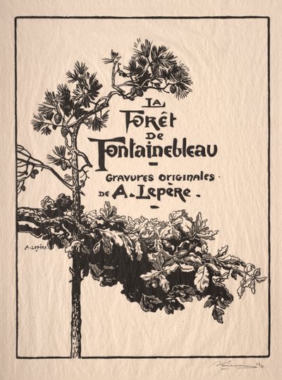 Fontainebleau: címlapkép
 alkotó: Auguste Louis Lepère