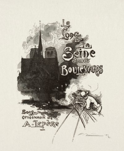 Homlokzat: A Szajna és a Boulevards mentén alkotó: Auguste Louis Lepère