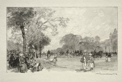 Avenue des Champs-Elysees alkotó: Auguste Louis Lepère