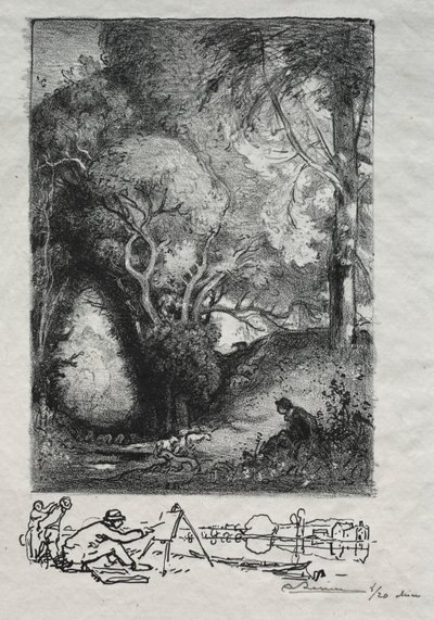 La Ravine júniusban alkotó: Auguste Louis Lepère