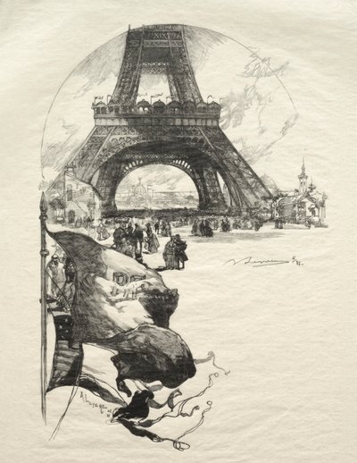 Eiffel-torony. alkotó: Auguste Louis Lepère