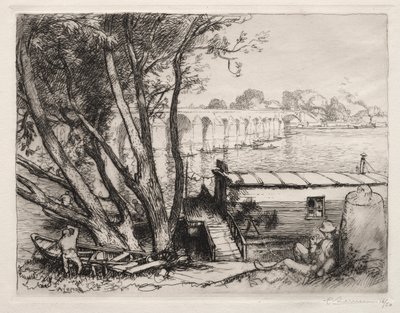 A Poissy-híd alkotó: Auguste Louis Lepère