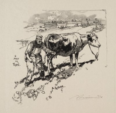 A tejkereskedő. alkotó: Auguste Louis Lepère