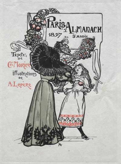 Párizsi Almanach, 1897: Borító alkotó: Auguste Louis Lepère