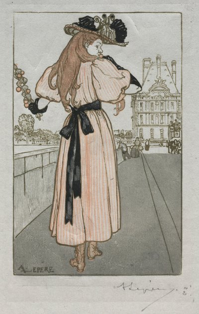 Párizsi Almanach, 1897: Tavasz, 1897. alkotó: Auguste Louis Lepère