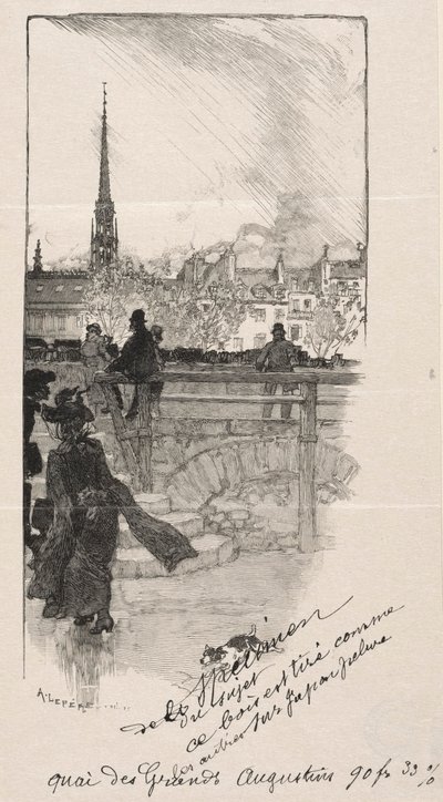 Quai des Grands Augustins alkotó: Auguste Louis Lepère