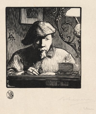 Önarckép alkotó: Auguste Louis Lepère