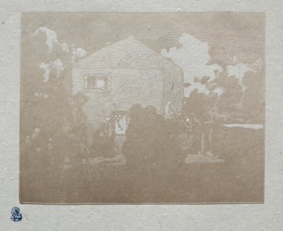 Koldusok az utolsó házban alkotó: Auguste Louis Lepère