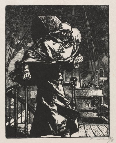 Az 1914-es háború. Első sorozat. Vilmos császár haragjában, 1915. alkotó: Auguste Louis Lepère