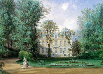 A Hotel Rainbeaux, Avenue des Champs Elysees és 57 Rue de Ponthieu, Párizs, 1868 (wc papíron) alkotó: Auguste Paul Charles Anastasi
