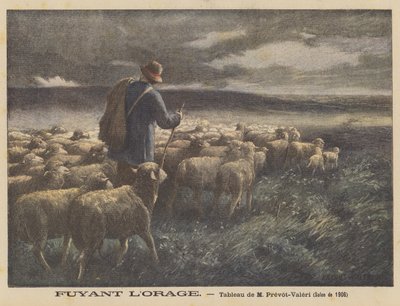 Menekülés a vihar elől alkotó: Auguste Prévot Valeri