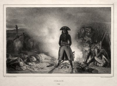 Album 1836-hoz: Olaszország, 1796, Napoleon Bonaparte alkotó: Auguste Raffet