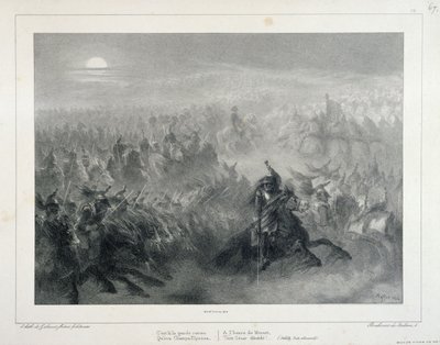 1837-es litográfiai album, 12. szám: Ez a nagy szemle (...) alkotó: Auguste Raffet