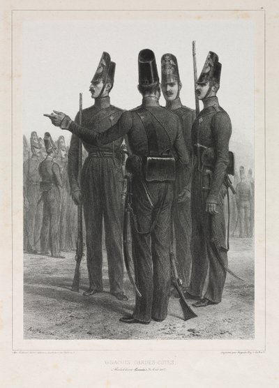 Arnoutes parti őrség alkotó: Auguste Raffet