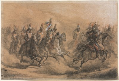 Lovassági roham alkotó: Auguste Raffet