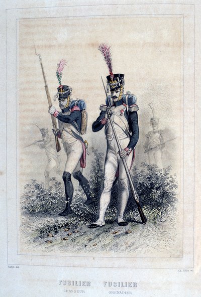 Fusilier Grenadier és Fusilier Chasseurs, 1859. alkotó: Auguste Raffet