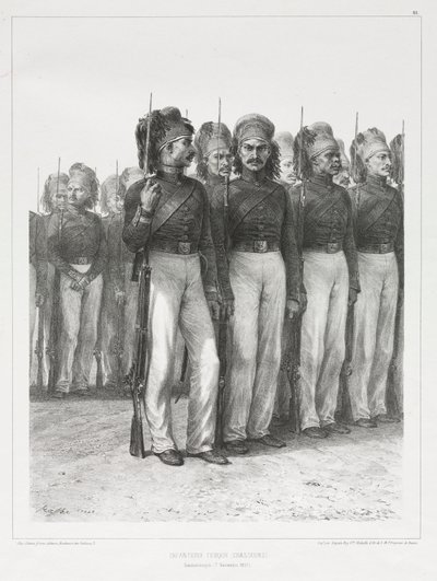 Török Gyalogság, Chasseurs, 1837. alkotó: Auguste Raffet