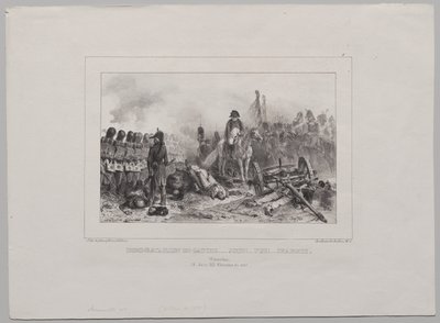1837-es litográfiai album: Félzászlóalj balra...Cél!...Tűz!...Töltés alkotó: Auguste Raffet