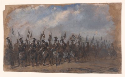 Lándzsások százada alkotó: Auguste Raffet