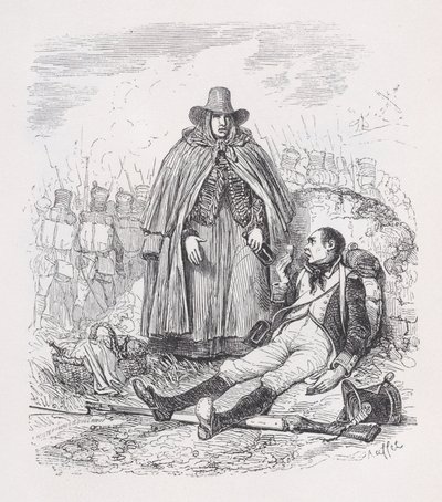 A Vivandière Béranger teljes műveiből, 1836. alkotó: Auguste Raffet