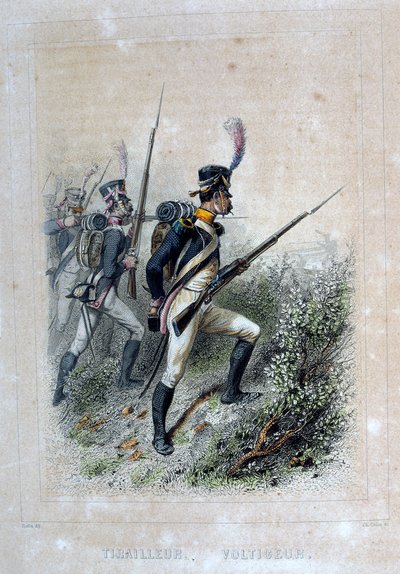 Tirailleur Voltigeur, Puskás, 1859. alkotó: Auguste Raffet