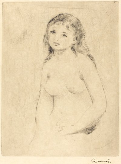 Tanulmány fürdőzőnek alkotó: Auguste Renoir