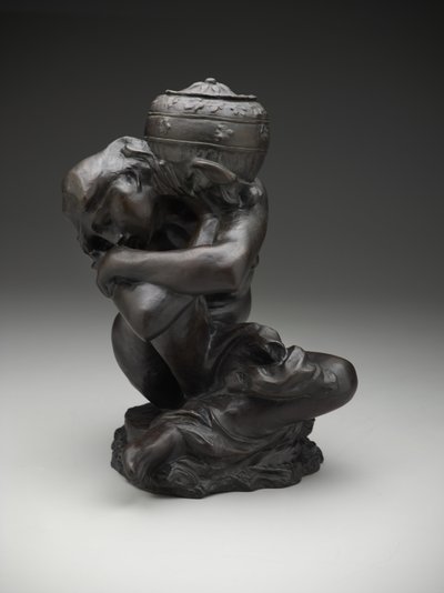Elesett kariatida urnát hordozó alkotó: Auguste Rodin