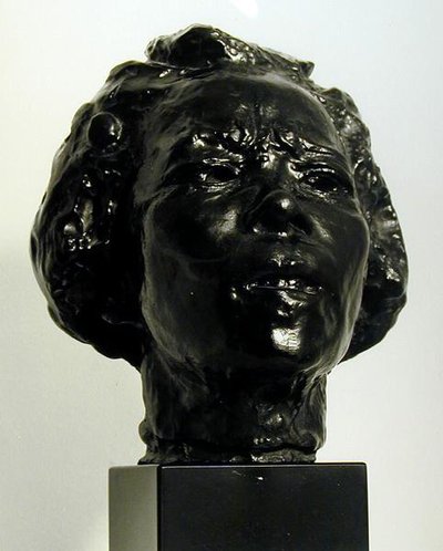 Hanoko (bronz) (fekete-fehér fotó) alkotó: Auguste Rodin
